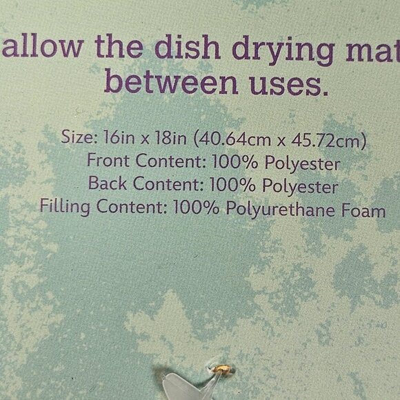 Disney Stitch 2 Pack Kitchen Dish Drying Mats 16" x 18" Pineapple Aloha New - Picture 5 of 5